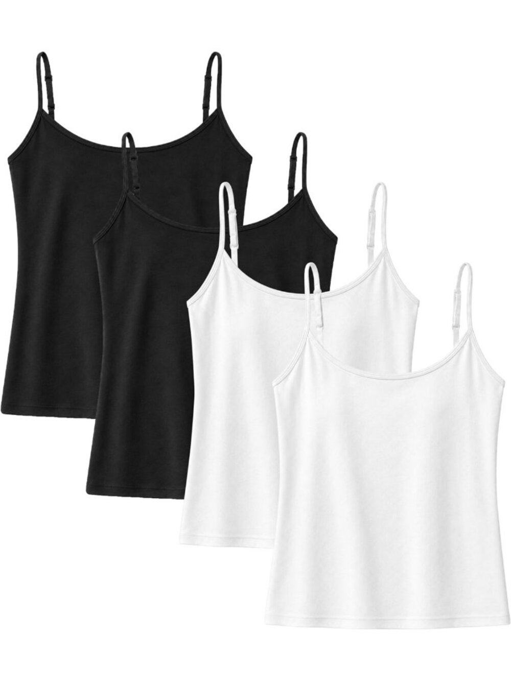 Women's Cotton Stretch Camisole Top - Scoop Neck, Slim Fit Summer Essential
